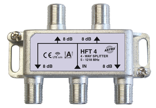 Astro Strobel Verteiler 4-fach 8db 5-1218Mhz HFT 4