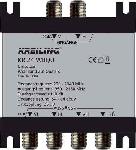 Kreiling Tech. Umsetzer WideBand auf Quattro KR 24 WBQU