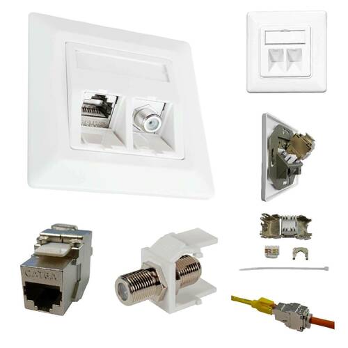 Kathrein RJ45 Netzwerkdose Cat6A Kombi ESN 300