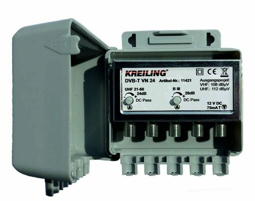 Kreiling Tech. Verstärker m.separatem Netzteil DVB-T VN 24