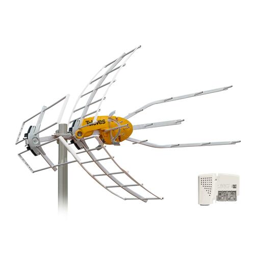 Televes VHF/UHF Antenne passiv/aktiv,m.Netzt ELLIPSEVU Televes VHF/UHF Antenne passiv/aktiv,m.Netzt ELLIPSEVU