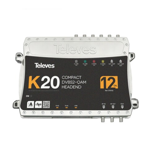 Televes Kompaktkopfstelle 12 Tr. DVB-S2 in QAM K20-12