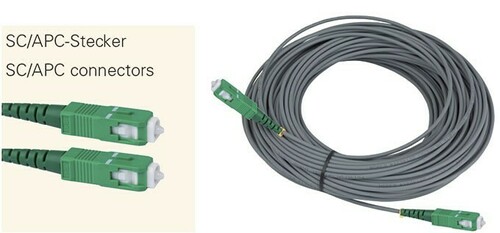 Televes geschirmtes Fiberglaskabel 75m,2xStecker SC/APC OSM75SCAPC