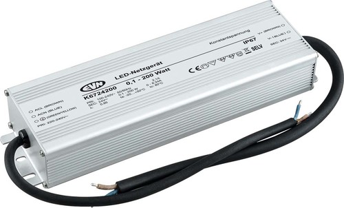 EVN Lichttechnik LED-Netzgerät 24VDC 0,1-200W IP67 K6724200