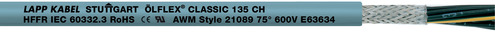 Lapp Kabel&Leitung ÖLFLEX CLASSIC 135 CH 2X2,5 1123339