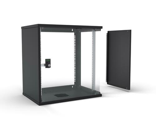 Enoc 19" Basic Wandschrank 12HE, 400mm Tief, schwarz W3 12-4-S