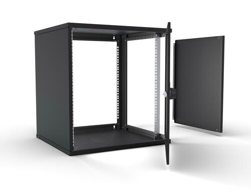Enoc 19" Basic Wandschrank 12HE, 500mm Tief, schwarz W3 12-5-P-S