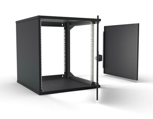 Enoc 19" Basic Wandschrank 12HE, 600mm Tief, schwarz W3 12-6-P-S