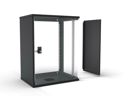Enoc 19" Basic Wandschrank 15HE, 400mm Tief, schwarz W3 15-4-S