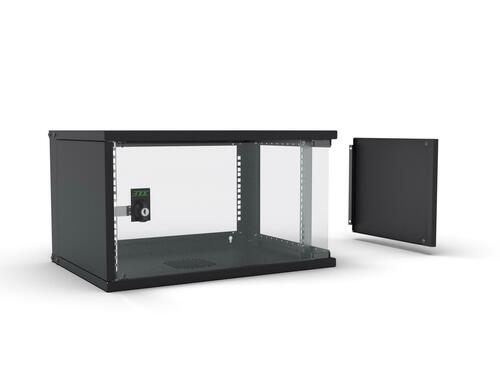 Enoc 19" Basic Wandschrank 6HE, 400mm Tief, schwarz W3 6-4-S