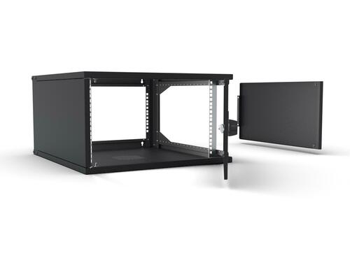 Enoc 19" Basic Wandschrank 6HE, 600mm Tief, schwarz W3 6-6-P-S
