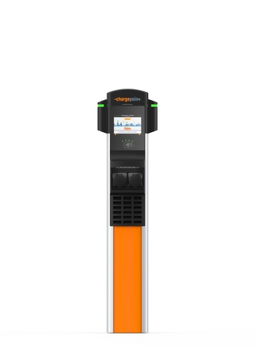 ChargePoint Germany AC-Ladesäule 3J. Backend 2x22kW,Steckdo.Boden CPC3-CP6121-MTR