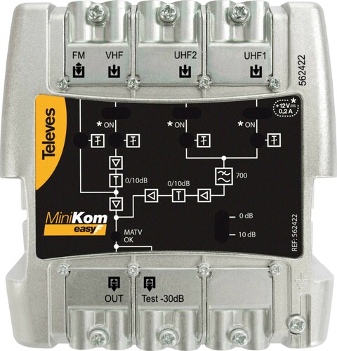 Televes Mehrbereichsverstärker 4 Eingänge MVNF440DD2