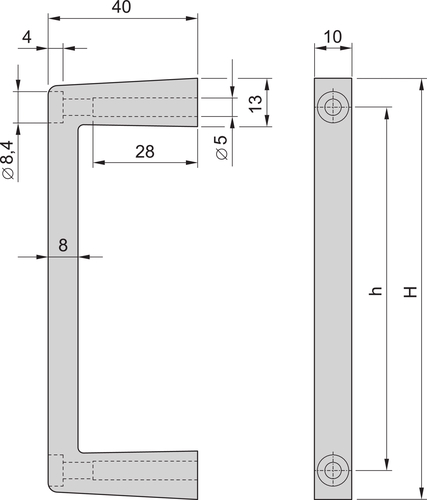 Schroff FRONT-HANDLE 2U Multipack 20860257 (VE2)