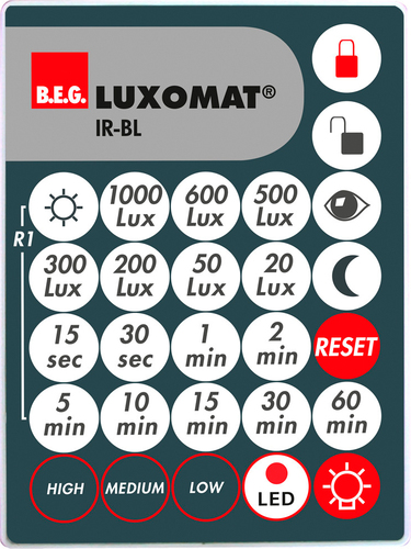 BEG Brück Electronic IR-Fernbedienung IR-BL