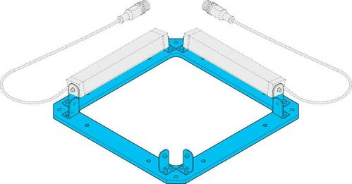Di-soric Befestigungsrahmen 214 x214 x 5mm BE 1-A130-Frameset