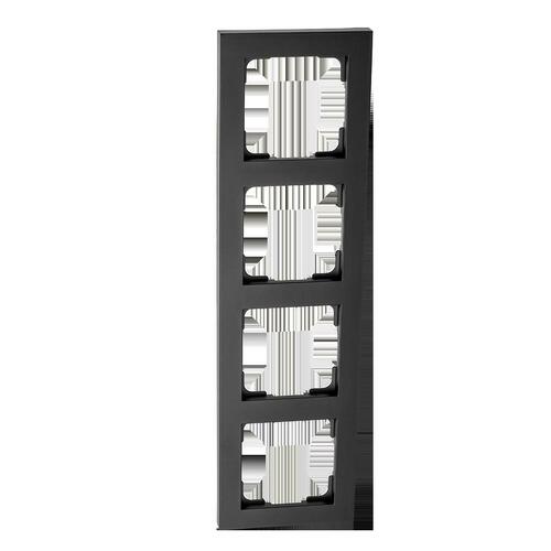 SG Leuchten Rahmen 4-fach schwarz 078031