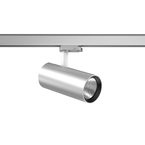 RZB LED-Stromschienenstrahler 927, DALI, silber 742204.004.2.76 RZB LED-Stromschienenstrahler 927, DALI, silber 742204.004.2.76