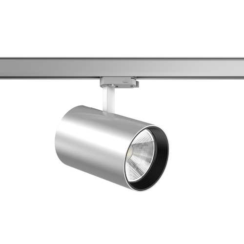 RZB LED-Stromschienenstrahler 940, DALI, silber 742218.004.1.76 RZB LED-Stromschienenstrahler 940, DALI, silber 742218.004.1.76