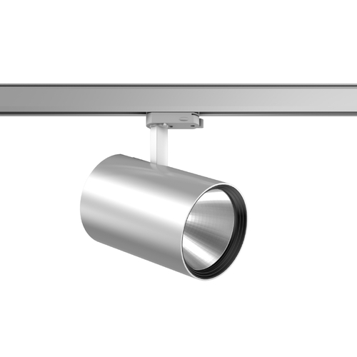 RZB LED-Stromschienenstrahler 940, DALI, silber 742223.004.1.76 RZB LED-Stromschienenstrahler 940, DALI, silber 742223.004.1.76