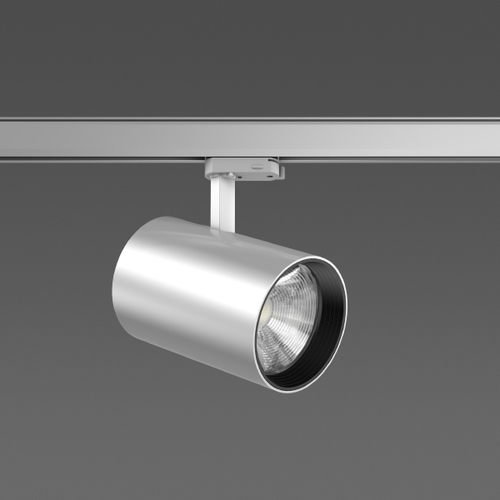 RZB LED-Stromschienenstrahler 930, silber 742224.004 RZB LED-Stromschienenstrahler 930, silber 742224.004