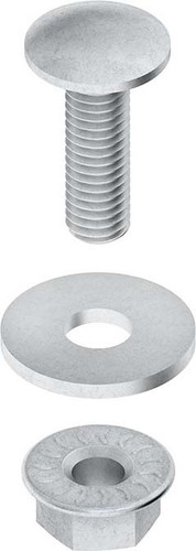 Niedax Flachrundkopfschraube M6x20mm, Stahl, vz FLMU 6X20 F