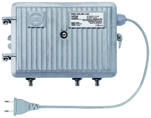 Wisi Hausanschlussverstärker 41 dB, ortsgespeist VX 26 H 0650