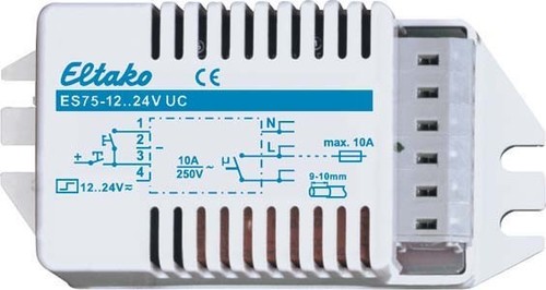 Eltako Stromstoßschalter f.EB 1S 10A ES75-12..24V UC