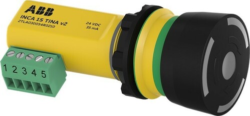 ABB Stotz S&J Maschinen-Stopp-Taster f. Einbau Bedienfeld INCA 1S Tina v2