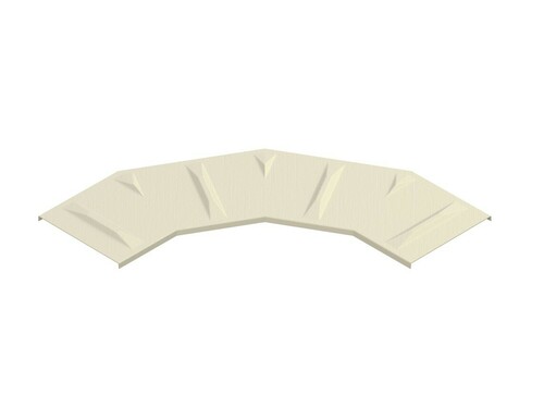 Niedax GFK-Deckel für Bogen 90Gr. R=600mm B=500mm KKBD 500-R600 Niedax GFK-Deckel für Bogen 90Gr. R=600mm B=500mm KKBD 500-R600