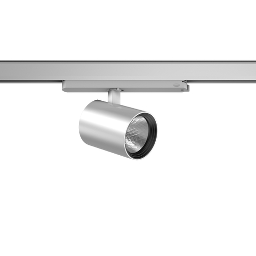 RZB LED-Stromschienenstrahler 940, DALI, silber 742259.004.1.76 RZB LED-Stromschienenstrahler 940, DALI, silber 742259.004.1.76