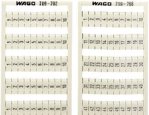 WAGO GmbH & Co. KG WSB-Bezeichnungssystem S: 151-200 (2x) 209-709