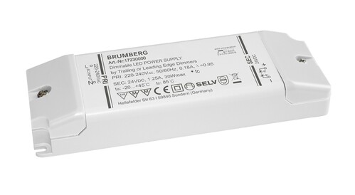 Brumberg Leuchten LED-Netzgerät 5-30W 24V IP20 dimm. Phasenab. 17230000