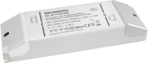 Brumberg Leuchten LED-Netzgerät 12-75W 24V IP20 dimm. Phasenab. 17231000