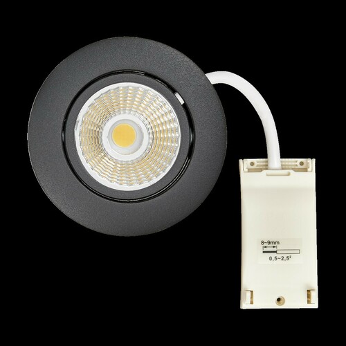 Nobile LED-Downlight 830, schwarz 1867050623
