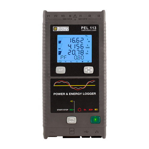 Chauvin Arnoux Leistungs-Energierecorder ohne Stromwandler PEL 113 #P01157157