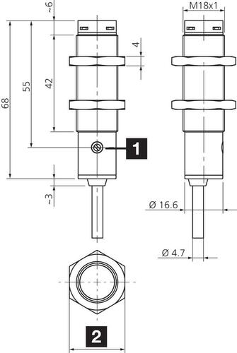 Di-soric Lichttaster 1000mm OT 18 M 1000 N4-4