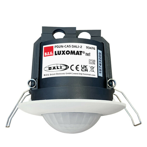 BEG Brück Electronic Präsenzmelder Casambi DALI, weiß PD2N-CAS DALI-2