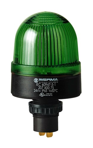 Werma Blitzleuchte EM 24VDC GN 20820055