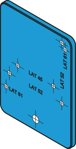 Di-soric Montageplatte 80 x 60 x 4mm UBT-KU-PH-MP-LAT
