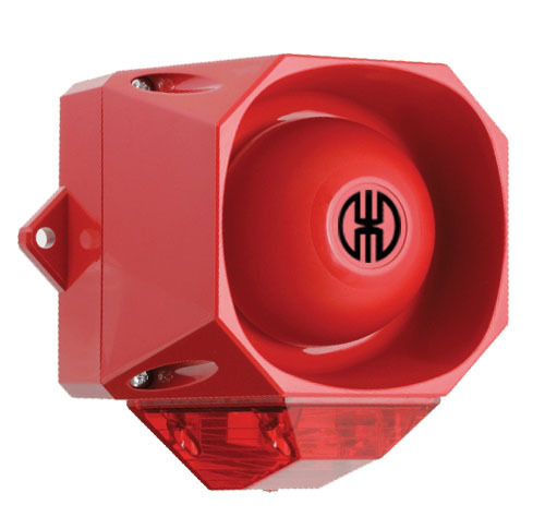 Werma Blitz-Sirene WM 32 Töne 115-230VAC RD/RD 43901068