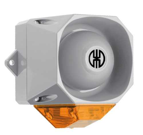 Werma Blitz-Sirene WM 32 Töne 9-60VDC GY/YE 43913055