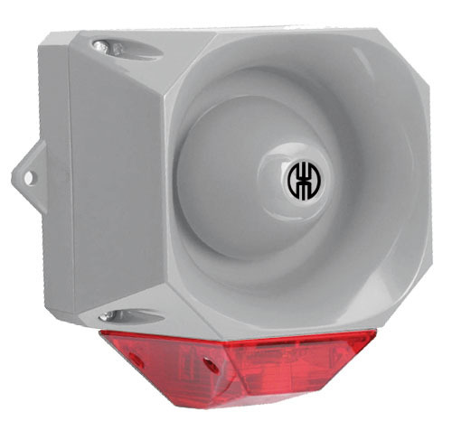 Werma Blitz-Sirene WM 32 Töne 230VAC GY/RD 44111068