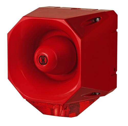 Werma Blitz-Sirene WM 42 Töne 115-230VAC RD/RD 44201068