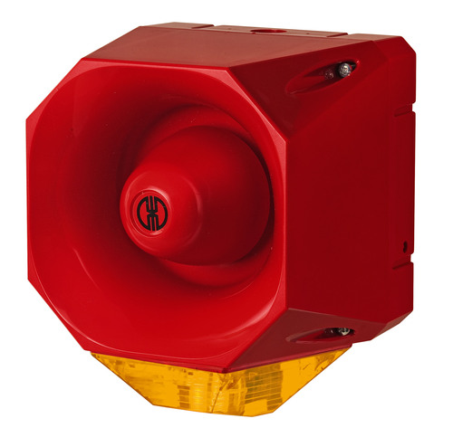Werma Blitz-Sirene WM 42 Töne 115-230VAC RD/YE 44203068