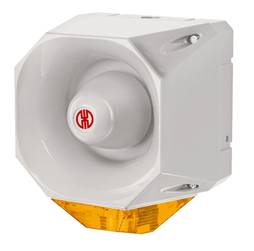 Werma Blitz-Sirene WM 42 Töne 115-230VAC GY/YE 44213068