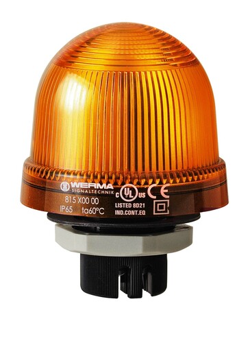 Werma LED-Dauerleuchte EM 115VAC YE 81630067