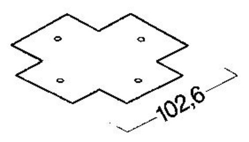 Zumtobel Group Kaschierungsteil 3ph weiß Kreuzverbinder S2 802300 Zumtobel Group Kaschierungsteil 3ph weiß Kreuzverbinder S2 802300