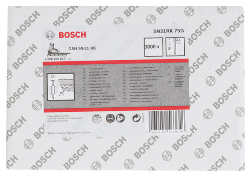 Bosch Power Tools Streifennagel SN21RK 75G 2,8mm 2608200033(VE3000)