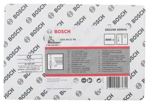 Bosch Power Tools Streifennagel N21RK 65RHG 2,8mm 2608200039(VE4000)